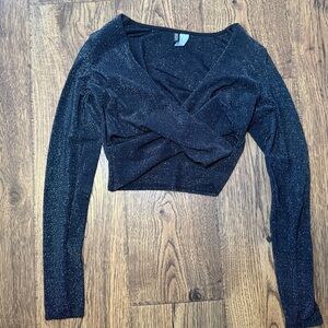 Cropped Sparkle Top for New Years